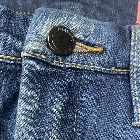 Blank NYC Wedge Girls Distressed Denim Shorts 10 - Picture 3 of 3